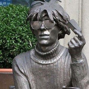 Andy Warhol Headshot
