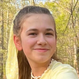 Priscilla Jordan at age 14