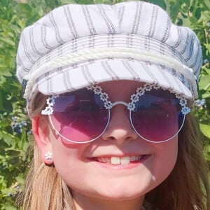Maddy Jordan at age 8