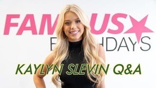 Kaylyn Slevin Q&A