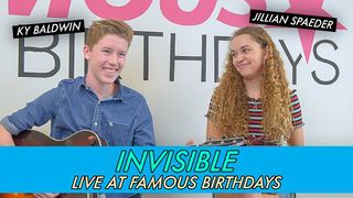 Ky Baldwin and Jillian Spaeder - Invisible || Live at Famous Birthdays