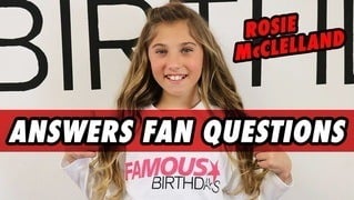 Rosie McClelland - Answers Fan Questions