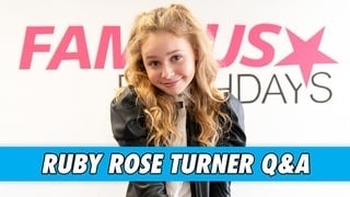 Ruby Rose Turner Q&A