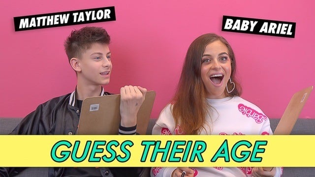 Baby Ariel vs. Matthew Taylor - Guess Their Age