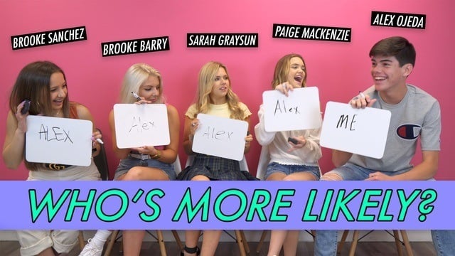 Brooke Barry, Brooke Sanchez, Paige Mackenzie, Alex Ojeda & Sarah Graysun - Who's More Likely?
