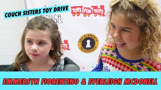Emmersyn Fiorentino & Everleigh Mcdonell Interview ll Couch Sisters Toy Drive