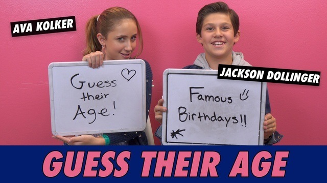 Jackson Dollinger Ava Kolker - Guess Their Age | Famous