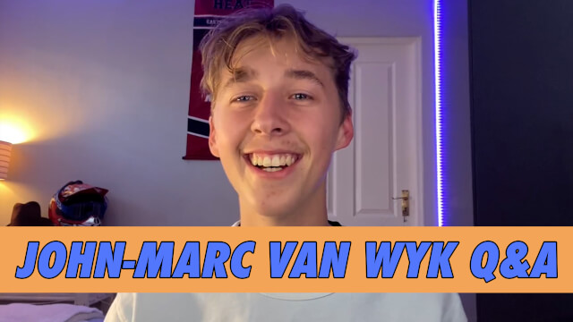 John-Marc van Wyk Q&A