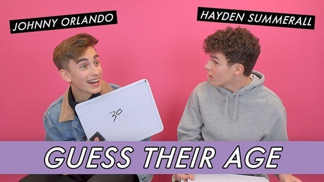 Johnny Orlando vs. Hayden Summerall - Guess Their Age