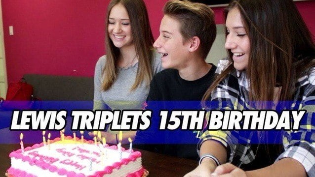 Lewis Triplets - 15th Birthday