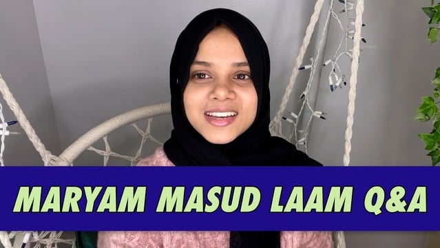 Maryam Masud Laam Q&A