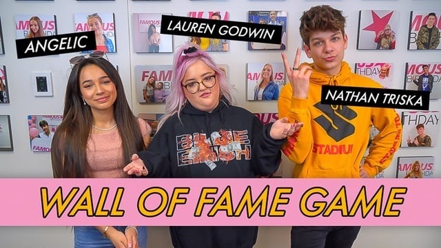 Nathan Triska, Lauren Godwin and Angelic - Wall of Fame Game