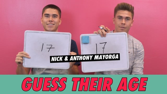 Nick vs. Anthony Mayorga - Guess Their Age