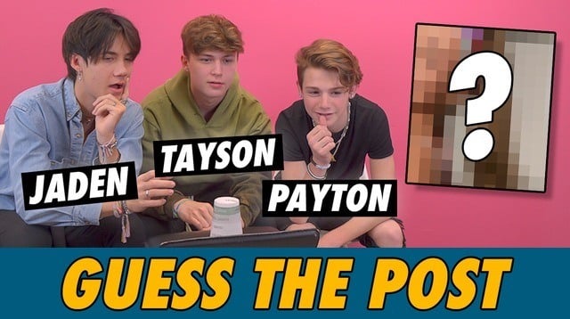 Payton Moormeier, Tayson Madkour & Jaden Hossler - Guess The Post