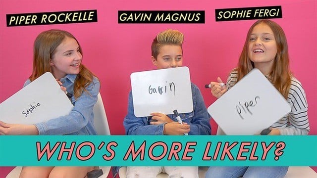 Piper Rockelle, Gavin Magnus & Sophie Ferguson - Who's More Likely?