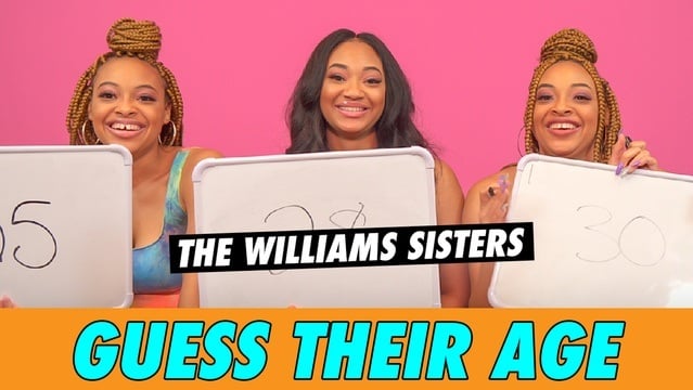 The Williams Sisters - Guess Their Age Famous Birthdays