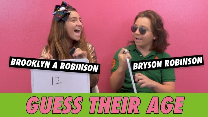 Bryson & Brooklyn A Robinson - Guess Their Age | Famous Birthdays