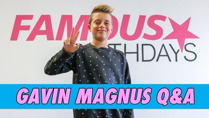Gavin Magnus Q&A (2018) | Famous Birthdays