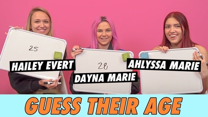 Hailey Evert, Ahlyssa Marie & Dayna Marie - Guess Their Age | Famous