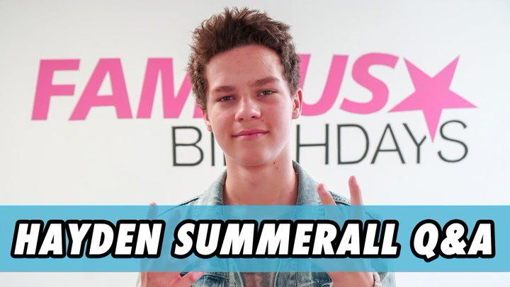 Hayden Summerall Q&A | Famous Birthdays