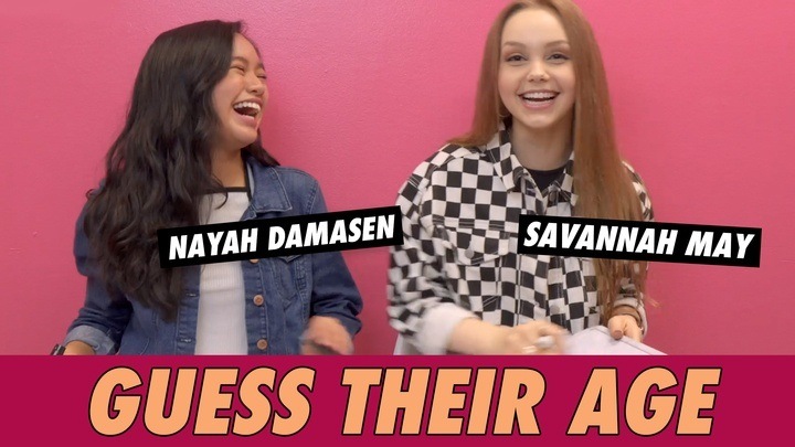 Nayah Damasen vs. Savannah May - Guess Their Age | Famous Birthdays