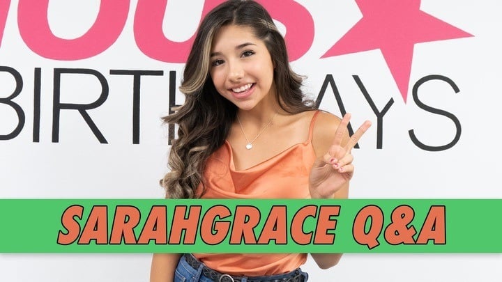 SarahGrace Q&A | Famous Birthdays