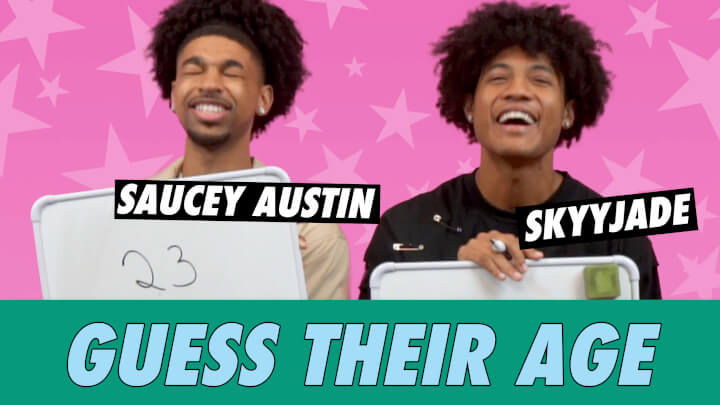 skyyjade vs. Saucey Austin - Guess Their Age | Famous Birthdays