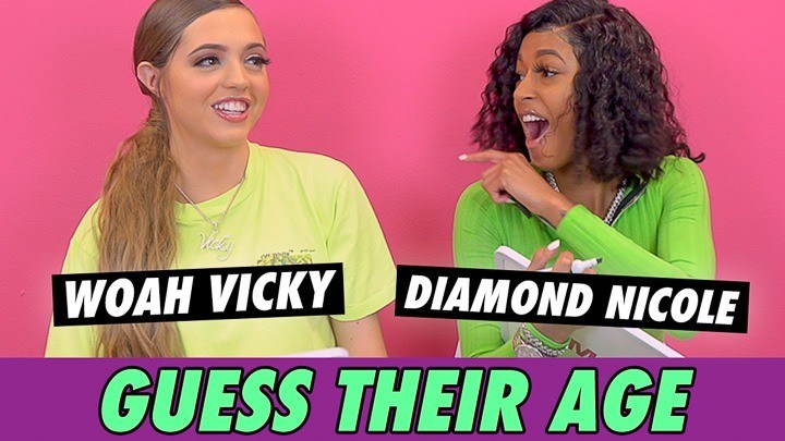 Woah Vicky vs. Diamond Nicole - Guess Their Age | Famous Birthdays